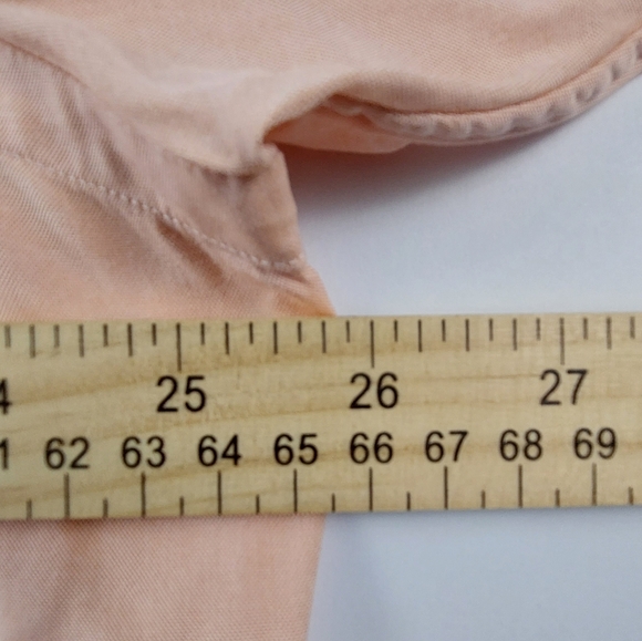 Ralph Lauren Shirt Mens Size 16.5 34/35 Peach Long Sleeve Flesh Pony Classic Fit - Picture 4 of 9